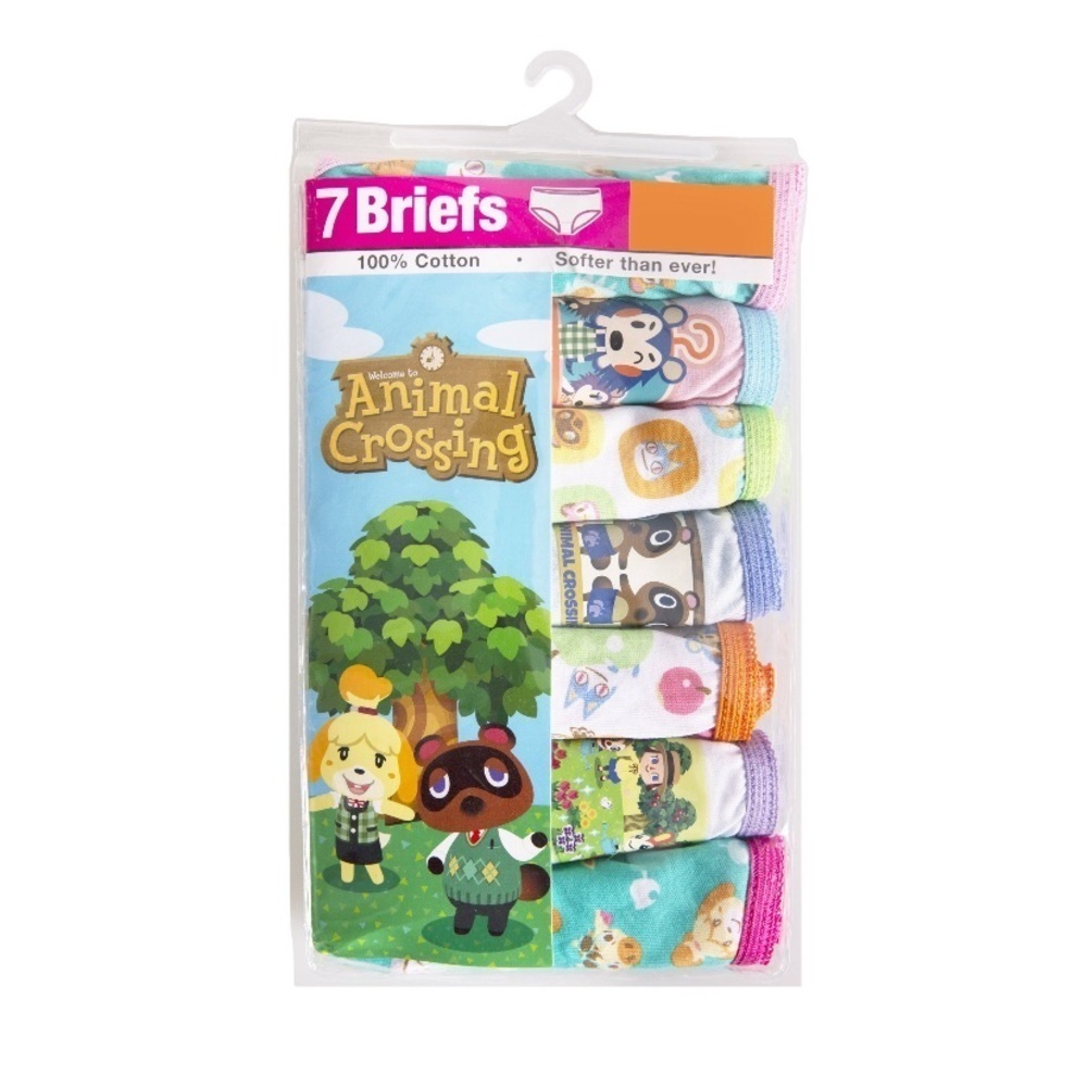 Nickelodeon Animal Crossing 7 Pack Girls Briefs Panties Knickers NIP Size 4